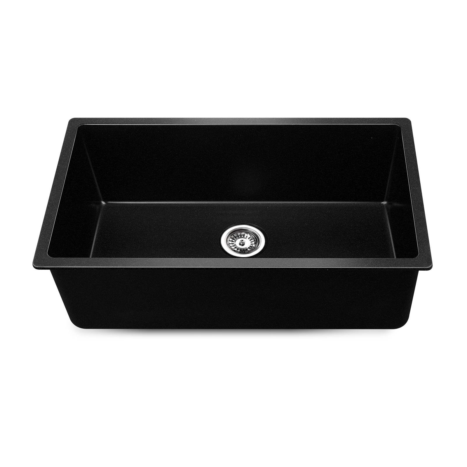 Cefito 790 x 450mm Granite Stone Sink - Black