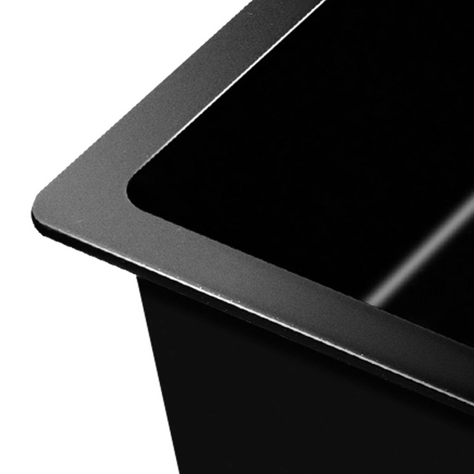 Cefito 790 x 450mm Granite Stone Sink - Black