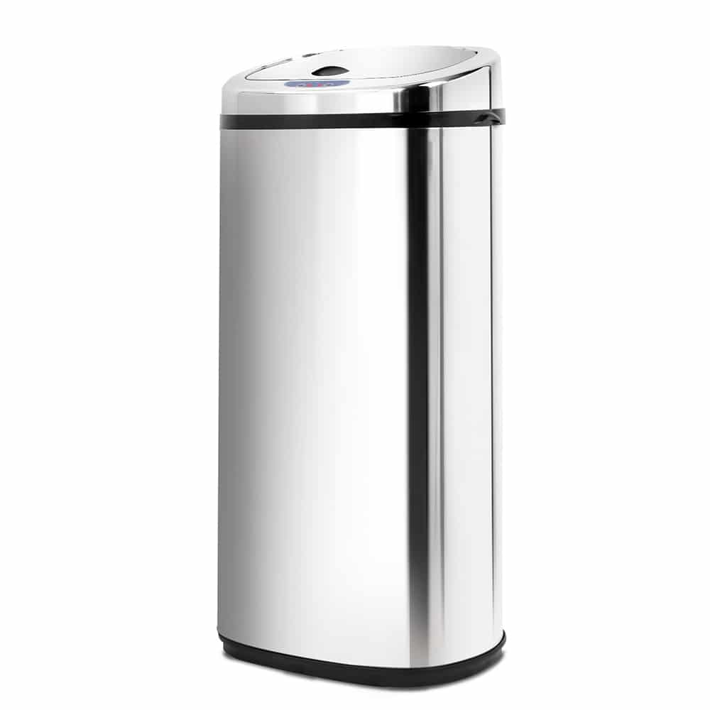 50L Stainless Steel Motion Sensor Rubbish Bin - Image 4