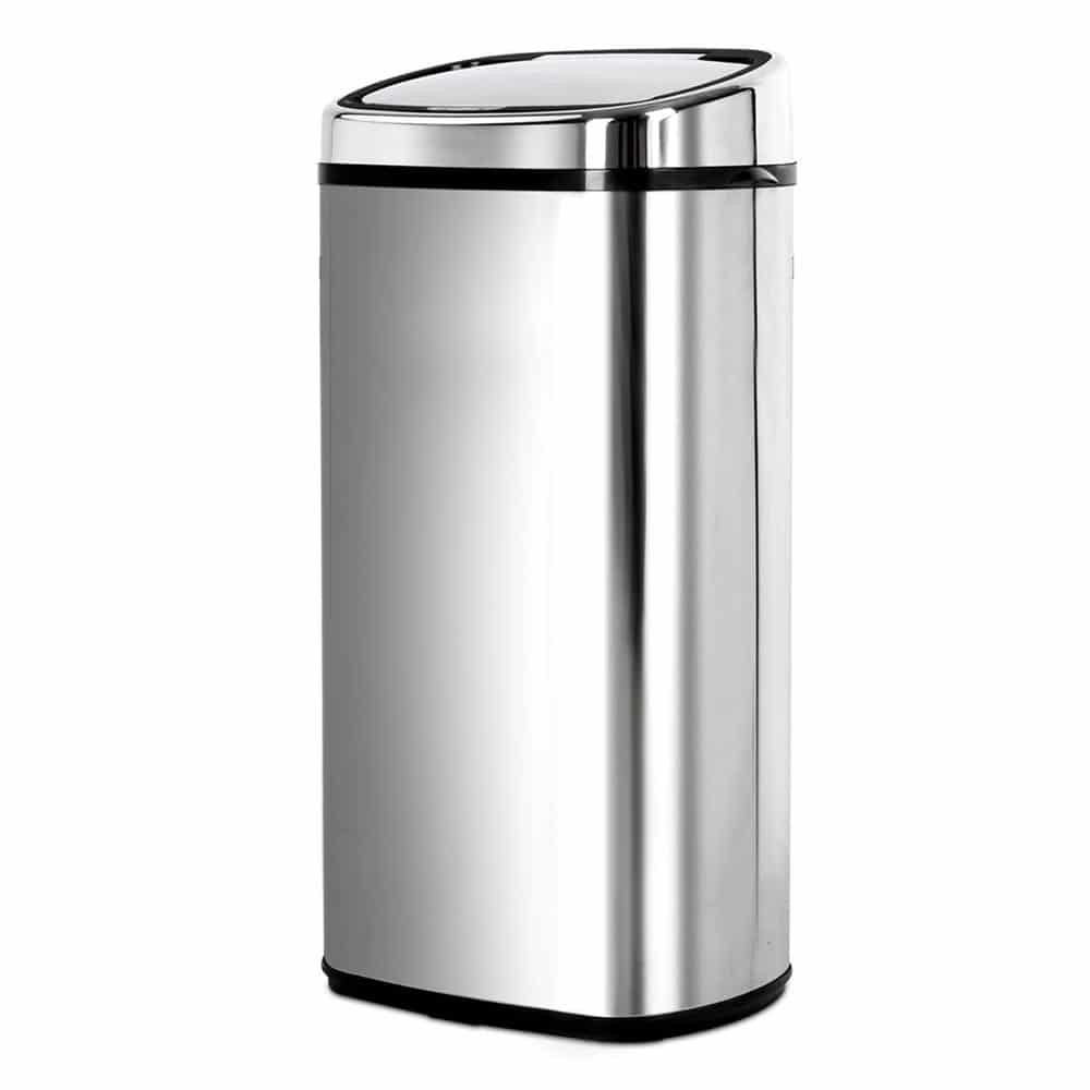 68L Stainless Steel Motion Sensor Rubbish Bin - Image 3